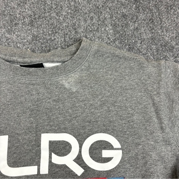 LRG LIFTED RESEARCH GROUP Grey Pullover Motherland Nightscape Sweatshirt Large - Picture 4 of 8
